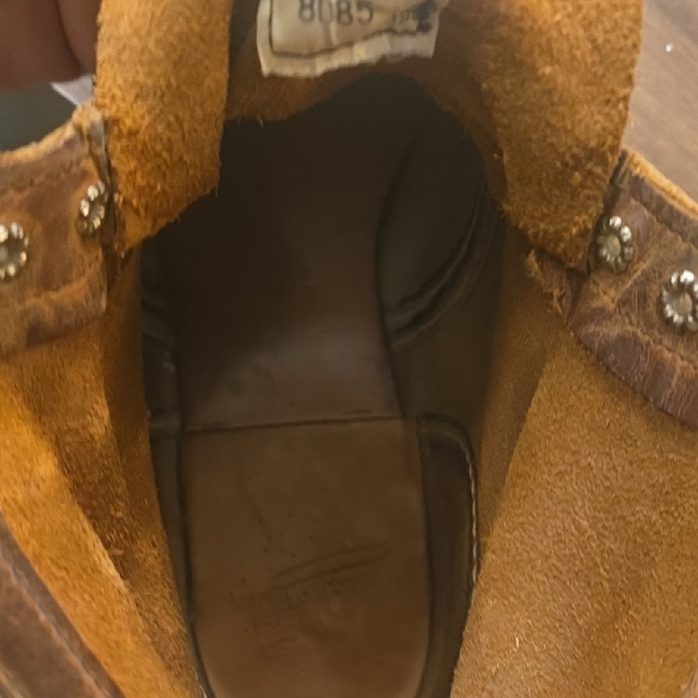 Men's Brown Leather Boots - Picture 6 of 7